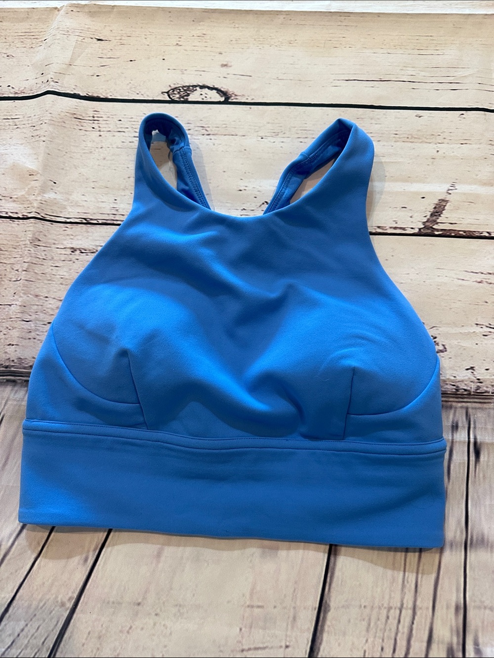 lululemon athletica Blue High-Neck Sports Bralette